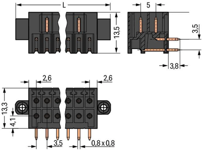 713-1438/107-000 WAGO PCB Connection Systems Image 2