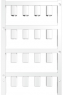 Polyamide cable maker, inscribable, (W x H) 12 x 7.4 mm, max. bundle Ø 7.4 mm, white, 1919650000