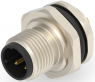 Circular connector, 3 pole, solder cup, screw locking, straight, T4130512031-000