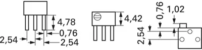 3266P-1-102LF Bourns Electronics GmbH Trimmer Potentiometers Image 2