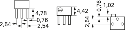 3266P-1-104LF Bourns Electronics GmbH Trimmer Potentiometers Image 2