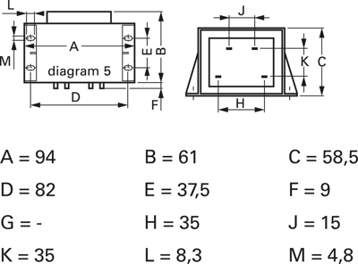 VCM 50/1/24 Block PCB Transformers Image 2