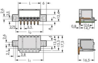 2091-1430/005-000 WAGO PCB Connection Systems Image 2