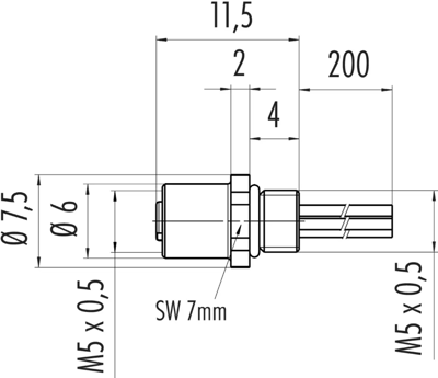 09 3112 01 04 binder Sensor-Actuator Cables Image 2