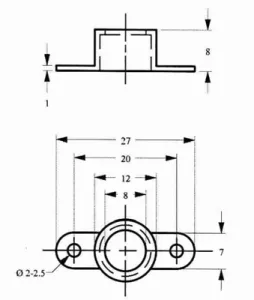 HALTERUNG F.EMY462 U. 602 EKULIT Accessories for Signal Transmitters