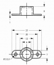 Microphone holder, black, (Ø x L) 9.7 x 200 mm, for microphone, HALTERUNG F.EMY462 U. 602