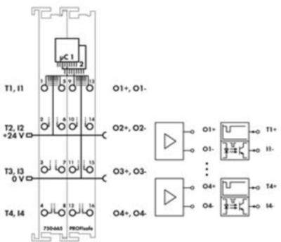 750-665/000-001 WAGO Transfer Modules for Mounting Rail Image 3