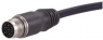 Sensor actuator cable, M17-cable plug, straight to open end, 7 pole, 10 m, PVC, black, 8 A, 21375100703100
