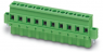 Socket header, 11 pole, pitch 7.62 mm, straight, green, 1810094