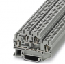 Component terminal block, spring balancer connection, 0.08-4.0 mm², 4 pole, 22 A, 4 kV, gray, 3031563