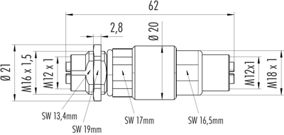 09 5286 00 08 binder Sensor-Actuator Adapter Image 2