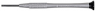 Watchmaker screwdriver, 1.5 mm, slotted, BL 16 mm, L 83 mm, 4-372-AL