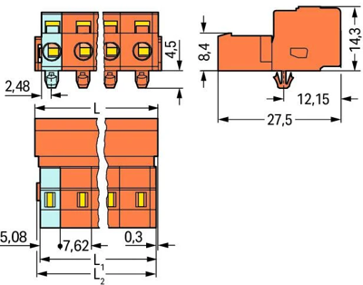 731-632/018-000 WAGO PCB Connection Systems Image 2