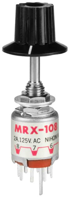 MRX108-A Rotary Switches and Selector Switches