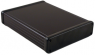 Aluminum enclosure, (L x W x H) 220 x 191 x 66 mm, black (RAL 9004), IP54, 1455U2202BK