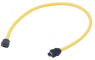 Patch cable, ix industrial type A plug, straight to ix industrial type A plug, straight, Cat 6A, S/FTP, PVC, 0.2 m, yellow