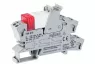 Relay module, Uin 230VAC, 2 changeover contacts, 8A, Red status, Module width 15 mm, 2,50 mm², gray
