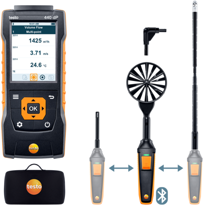 0563 4410 Testo Anemometers, Gas and Pressure Measuring Instruments Image 1