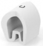 PVC cable maker, imprint "C", (L x W x H) 4.75 x 4.5 x 3.7 mm, max. bundle Ø 3.2 mm, white, EC0317-000