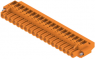 Pin header, 19 pole, pitch 5.08 mm, angled, orange, 1949970000