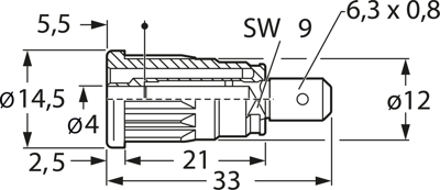 SEP 2620 F6,3 SW Hirschmann Test & Measurement Laboratory Connectors Image 2