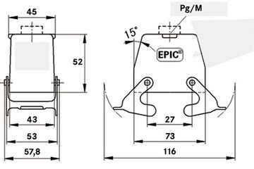 19041000 LAPP Housings for HDC Connectors Image 2