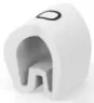 PVC cable maker, imprint "O", (L) 4.5 mm, max. bundle Ø 5.7 mm, white, EC5679-000