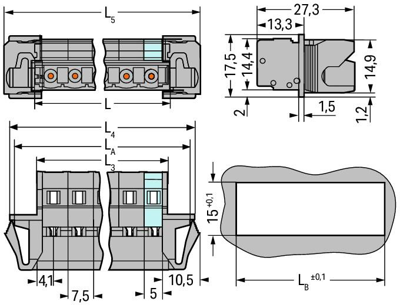 731-610/114-000 WAGO PCB Connection Systems Image 2