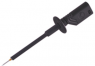 Test probe, socket 2 mm, rigid, 1 kV, black, PRUEF 1610 FT AU SW