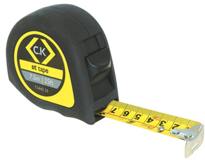 T3442 25 C.K Tools Tape Measures, Rules, Calipers