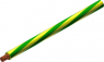 PVC-Stranded wire, high flexible, FLEXI-S/POAG-HK, 4.0 mm², AWG 12, green/yellow, outer Ø 4.8 mm