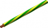 PVC-Stranded wire, high flexible, FLEXI-S/POAG-HK, 6.0 mm², AWG 10, green/yellow, outer Ø 5.9 mm