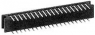 Socket header, 14 pole, pitch 2.54 mm, angled, black, 7-532955-5