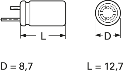 E-KSU301 Frolyt Electrolytic Capacitors Image 2