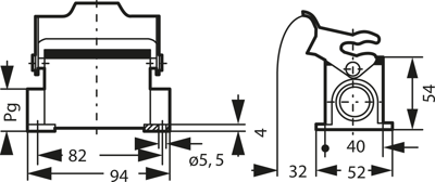 09300101291 Harting Housings for HDC Connectors Image 2