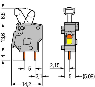 257-744 WAGO PCB Terminal Blocks Image 2