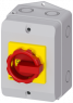 Emergency stop load-break switch, Rotary actuator, 4 pole, 16 A, 690 V, (W x H x D) 100 x 152 x 117 mm, front mounting, 3LD2064-1TC53