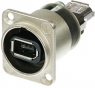 Feed through, IEEE 1394 6 pole socket to IEEE 1394 6 pole socket, NA1394-6-W