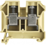 Through terminal block, screw connection, 4.0-16 mm², 2 pole, 76 A, 8 kV, beige/yellow, 0380660000