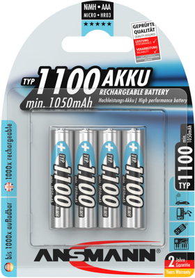 5035232 Ansmann Round Cell Batteries, 9V Block Batteries Image 1