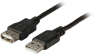 USB 2.0 extension line, USB plug type A to USB socket type A, 5 m, black