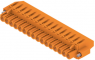 Pin header, 16 pole, pitch 5.08 mm, angled, orange, 1950450000