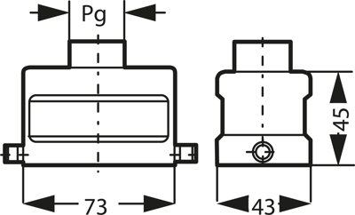 09300101441 Harting Housings for HDC Connectors Image 2