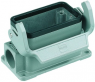 Bulkhead housing, size 16B, die-cast aluminum, 2 x PG21, angled, longitudinal bow locking, IP65, 09300161290