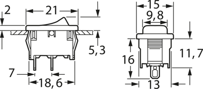 1801.6101 Marquardt Rocker Switches Image 2