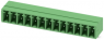 Pin header, 13 pole, pitch 3.5 mm, angled, green, 1844320
