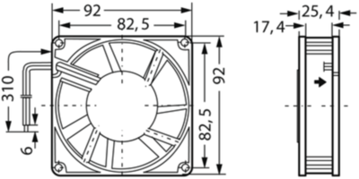 3412 NLE ebm-papst Axial Fans Image 2