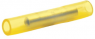 Butt connectorwith insulation, 0.1-0.4 mm², AWG 26 to 22, yellow, 20 mm