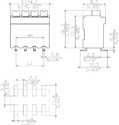 2457340000 Weidmüller PCB Terminal Blocks Image 2