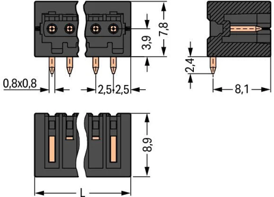 733-370/105-604/997-406 WAGO PCB Connection Systems Image 2